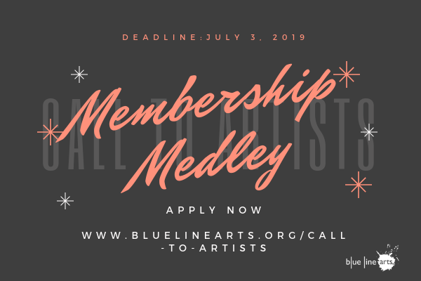 Call for Artists Membership Medley Roseville Blue