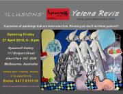 art exhibition surreal original paintings Sydney Bondi artist Yelena Revis in Melbourne