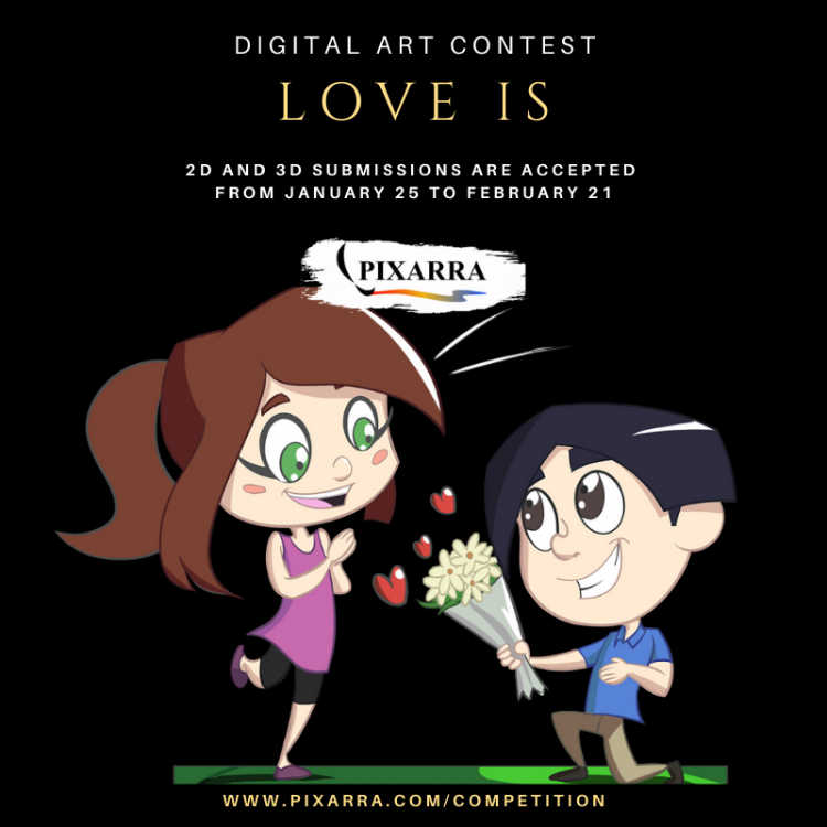 Call for Artists | “Love Is” Digital Art Contest | Online | Pixarra | Art  Jobs
